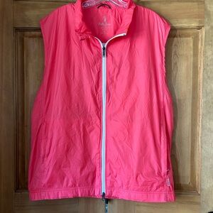 Bobby Jones X-H20 Performance Golf Vest Men’s XL Full Zip Pink Water Resistant
